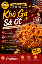 Load image into Gallery viewer, Khô Gà Sả Ớt | Chicken Jerky with lemongrass | Delicious Chicken Jerky - Bếp Ông Bụi