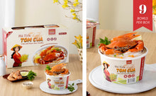 Load image into Gallery viewer, Miến tôm cua - ăn liền ( 1 thùng 9 tô ) - Bếp Ông Bụi