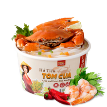 Load image into Gallery viewer, Miến tôm cua - ăn liền ( 1 thùng 9 tô ) - Bếp Ông Bụi