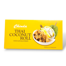 Load image into Gallery viewer, Bánh ống dừa Thái Lan | Coconut Roll with Durian | Coconut Roll with Jackfruit - Bếp Ông Bụi