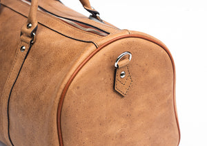 Handmade Leather Travel Bag - Fashionable travel bag - Bếp Ông Bụi 