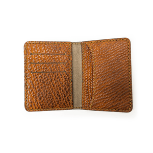 Slim Leather Wallet - Handmade - Bếp Ông Bụi