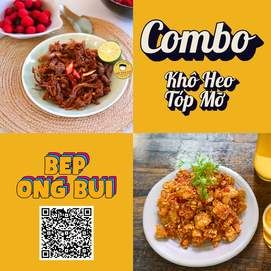 Khô Heo Cháy Tỏi & Tóp Mỡ COMBO