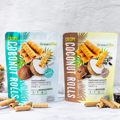 New-Crispy Coconut Rolls (Thái Lan) - Bếp Ông Bụi 