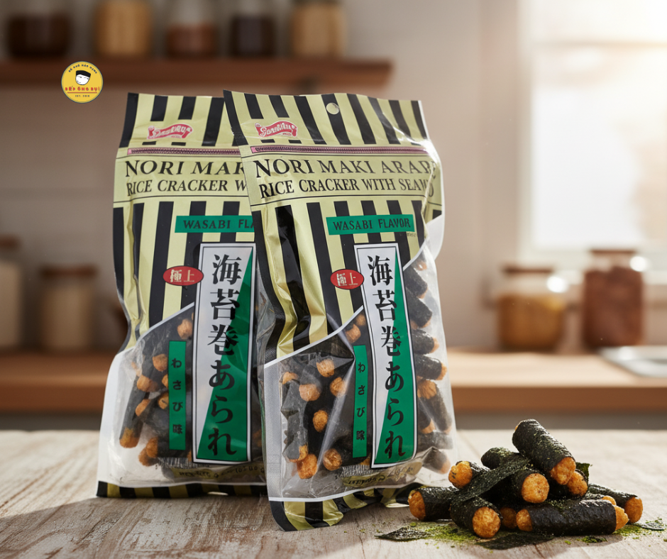 Bánh Gạo Rong Biển | NORI Rice Cracker (pack of 2) - Bếp Ông Bụi 
