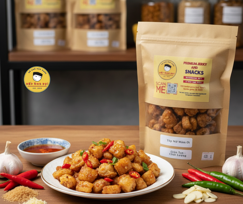 Tóp Mỡ Mắm Ớt Giòn Rụm | Spicy Pork Rinds - Bếp Ông Bụi 