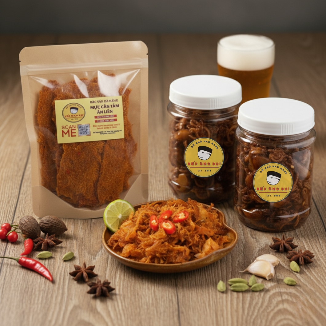 Combo 3 món MỰC KHÔ | Squid Jerky COMBO