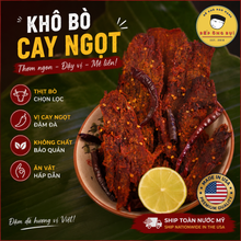 Load image into Gallery viewer, Khô Bò Cay Ngọt | Mild Spicy Sweet Beef Jerky
