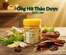 Load image into Gallery viewer, Ống Hít Mũi Hồng Thái Vàng | Hong Thai Inhaler - Thái Lan - Bếp Ông Bụi 
