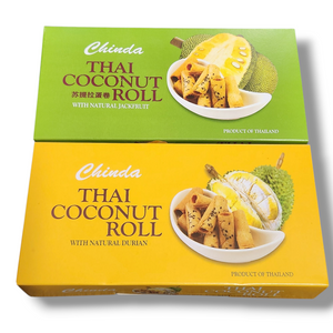 Bánh ống dừa Thái Lan | Coconut Roll with Durian | Coconut Roll with Jackfruit
